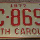 1977 BC 8691 North Carolina license plate