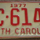 1977 BC 6143 North Carolina license plate