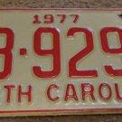 1977 BB 9294 North Carolina license plate
