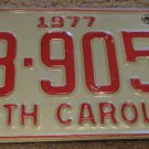 1977 BB 9053 North Carolina license plate