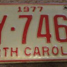 1977 AY 7467 North Carolina license plate