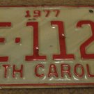 1977 AE 1124 North Carolina license plate
