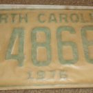 NOS 1976 E 48660 North Carolina license plate new old stock