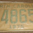 NOS 1976 E 48656 North Carolina license plate new old stock