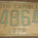 NOS 1976 E 48649 North Carolina license plate new old stock
