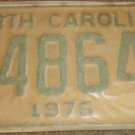 NOS 1976 E 48648 North Carolina license plate new old stock
