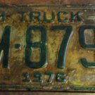 1976 FM 8797 North Carolina license plate