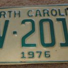 1976 AV 2010 North Carolina license plate