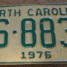 1976 AS 8834 North Carolina license plate