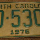 1976 AD 5300 North Carolina license plate