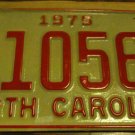 NOS 1975 E 10565 North Carolina license plate new old stock