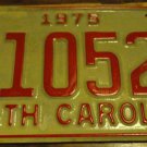 NOS 1975 E 10528 North Carolina license plate new old stock