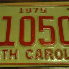 NOS 1975 E 10507 North Carolina license plate new old stock