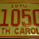 NOS 1975 E 10501 North Carolina license plate new old stock