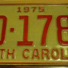 NOS 1975 DD 1783 North Carolina license plate new old stock