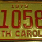 NOS 1975 E 10581 North Carolina license plate new old stock