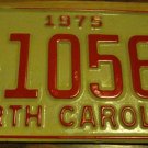 NOS 1975 E 10561 North Carolina license plate new old stock