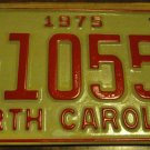 NOS 1975 E 10559 North Carolina license plate new old stock