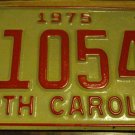 NOS 1975 E 10548 North Carolina license plate new old stock