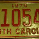 NOS 1975 E 10541 North Carolina license plate new old stock