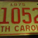 NOS 1975 E 10527 North Carolina license plate new old stock