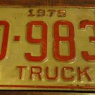 1975 FD 9832 North Carolina farm truck license plate