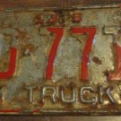 1975 FD 7717 North Carolina farm truck license plate