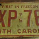 1975 DXP 787 North Carolina license plate