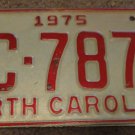 1975 DC 7871 North Carolina license plate