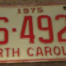 1975 BS 4925 North Carolina license plate