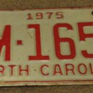 1975 BM 1657 North Carolina license plate