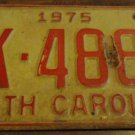 1975 BK 4883 North Carolina license plate