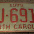 1975 AJ 6916 North Carolina license plate