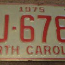 1975 AH 6789 North Carolina license plate