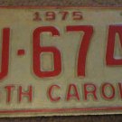 1975 AJ 6741 North Carolina license plate