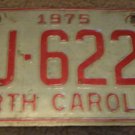 1975 AJ 6223 North Carolina license plate
