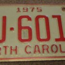 1975 AJ 6018 North Carolina license plate