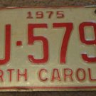 1975 AJ 5796 North Carolina license plate
