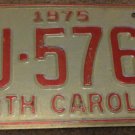 1975 AJ 5763 North Carolina license plate