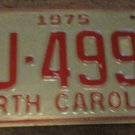 1975 AJ 4990 North Carolina license plate