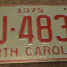 1975 AJ 4835 North Carolina license plate