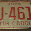 1975 AJ 4613 North Carolina license plate