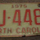 1975 AJ 4488 North Carolina license plate