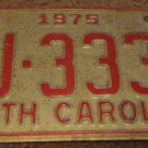 1975 AJ 3339 North Carolina license plate