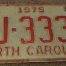 1975 AJ 3331 North Carolina license plate