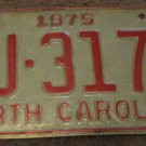 1975 AJ 3174 North Carolina license plate