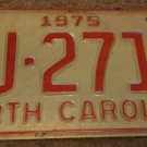 1975 AJ 2718 North Carolina license plate