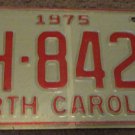 1975 AH 8428 North Carolina license plate