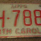 1975 AH 7889 North Carolina license plate