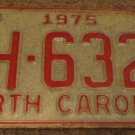 1975 AH 6329 North Carolina license plate